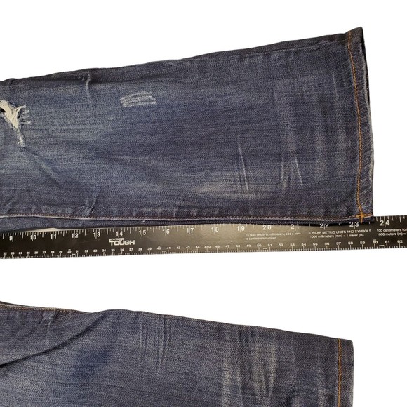 Refuge Jeans Womens Size 5 Style 2B-3623BBlue Distressed 5 Pocket Cotton Spandex - Picture 7 of 16